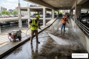 parking garage pressure washing pricing