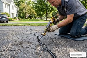 driveway crack filling