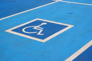 handicap parking striping