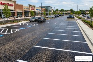 chip seal parking lot