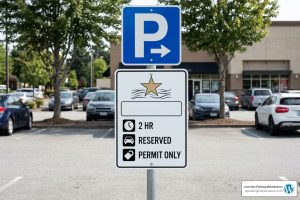 custom parking signs with logo
