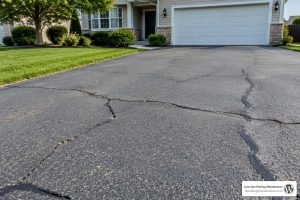 asphalt driveway cracks