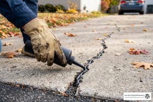 tar driveway crack filler